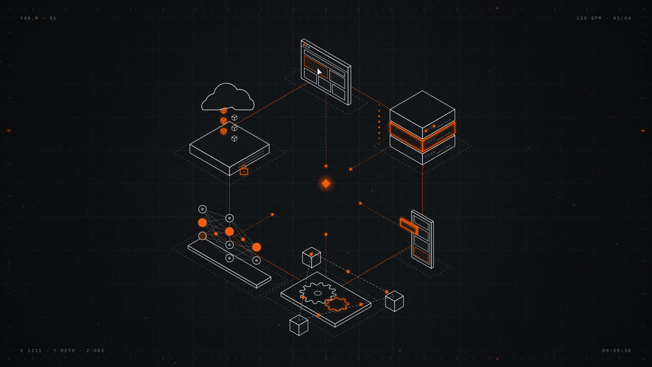Os seis serviços conectados num único mapa.